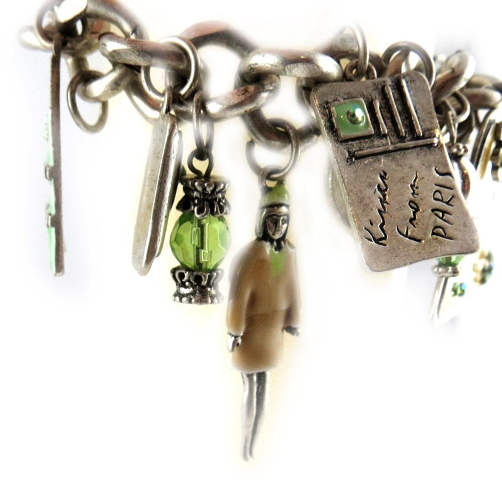 Les Trésors De Lily [E0443] — Зеленый дизайнерский браслет Tour du Monde