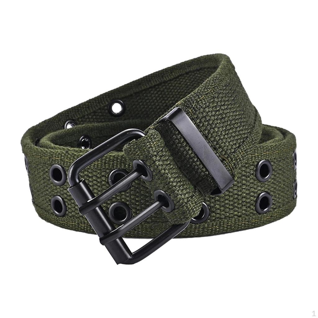 Double Grommets Belt Jeans Punk Belts Casual Waistband Clothing Accessories