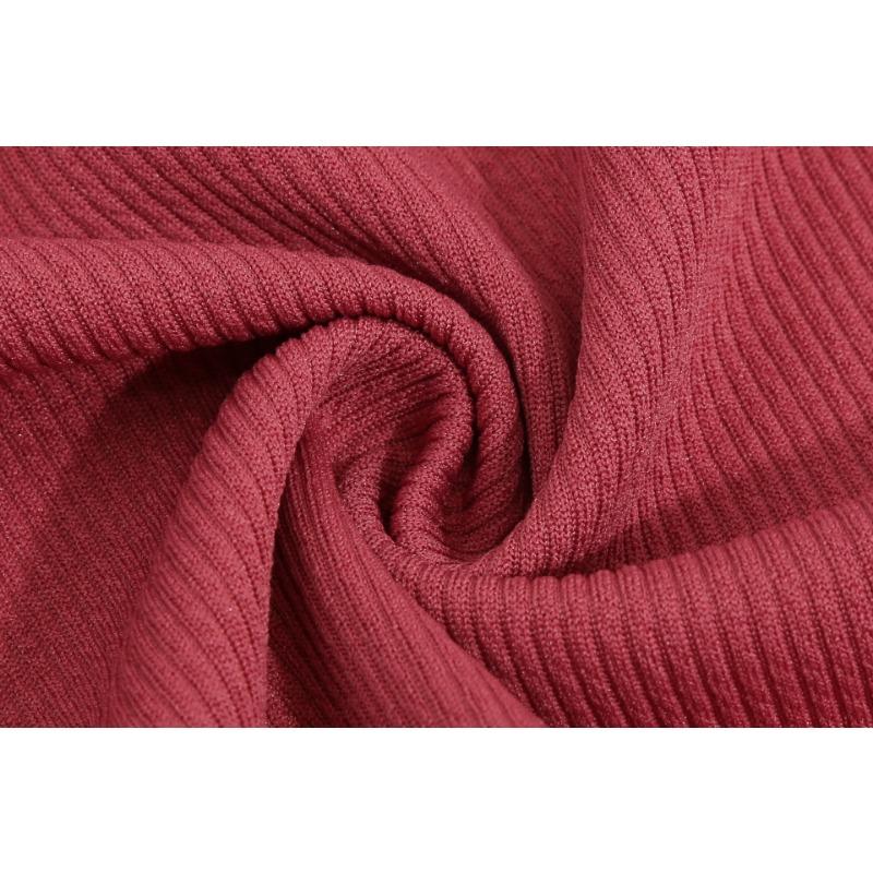 Осенне-зимнее женское трикотажное платье сексуальное с запахом на бедрах теплое платье-свитер