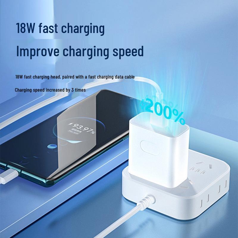 Быстрое USB-зарядное устройство 18 В, совместимое с Huawei и Xiaomi