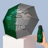 Ирландия Регби Печатный 5?Сложить Мини-зонт 8?Складной ветрозащитный зонт с ребрами для женщин, карманный