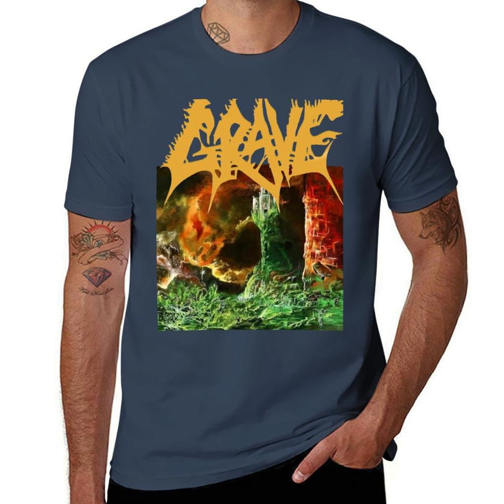 Grave Into The Grave Tshirt Trendy Casual Short Sleeve Shirt