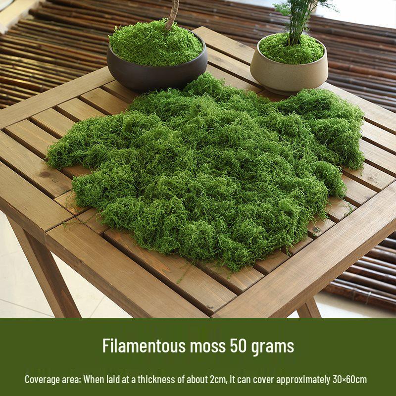Bionic Artificial Moss Turf Micro Landscape Ornaments for Bonsai and Potted Plant Landscaping
