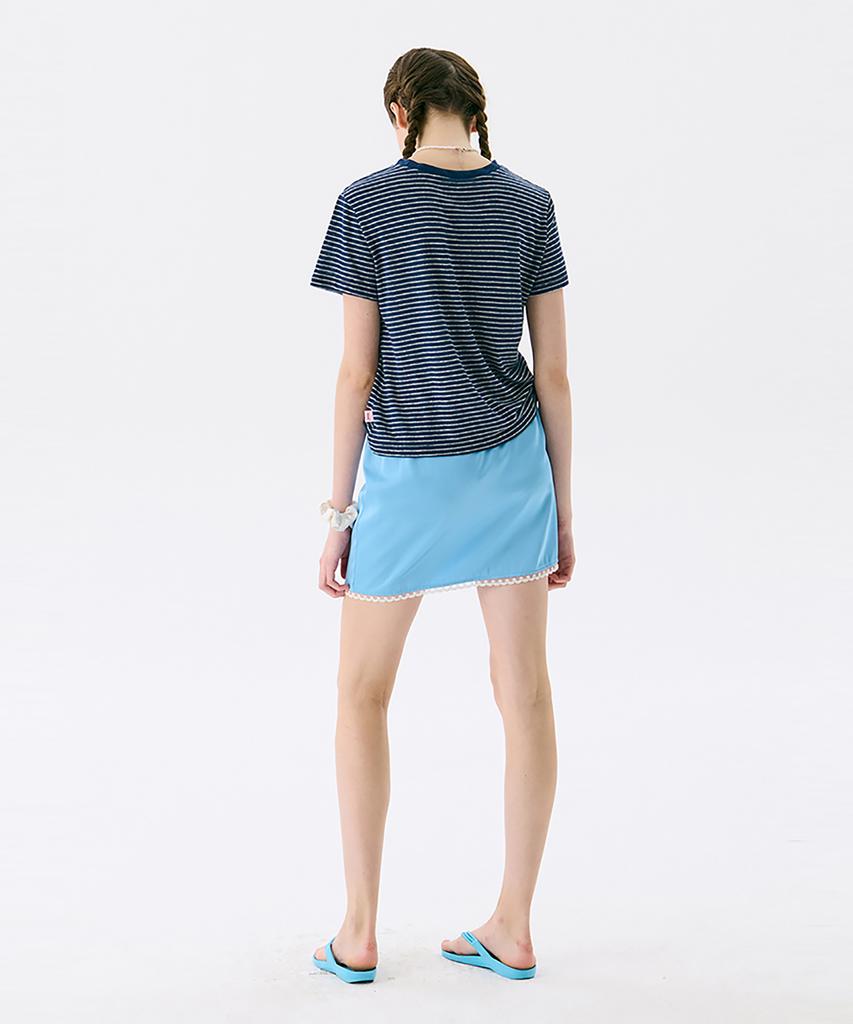 Jun Jun Space Lace Mini Skirt_Light Blue