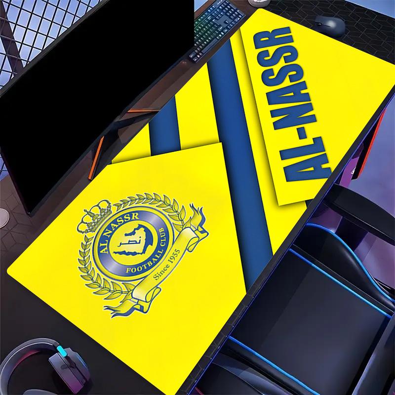 Al Nassr FC Print Cushion Non-slip Laptop Tablet Big Mousepad XXL Mat Mini PC Playmat With Lock edge