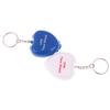 1Pc Protect Cpr Mask Mouth Keychain Rescue In Heart Box Face Mask First Aid