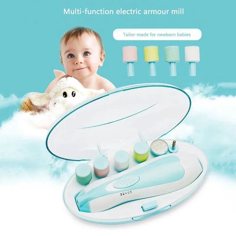 Multifunctional Baby Electric Nail Trimmer Child Nail Polisher Tool Infant Fingernail Cutter Trimmer Set for Baby Care