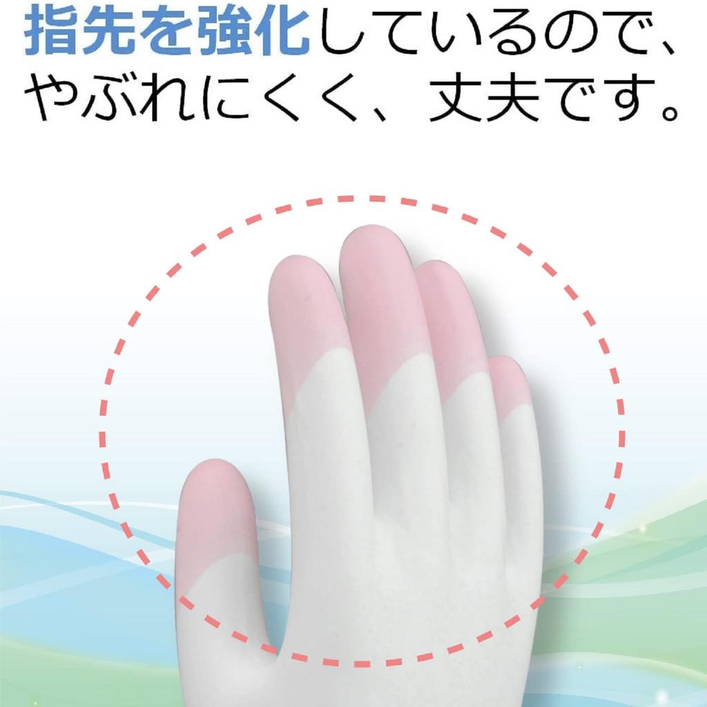 Family Household Vinyl Thin Reinforced M Pink X 6 Laundry [Bulk Purchase] Gloves, Gloves, Hands, Fingertips, Size, Pieces, Kitchen, Dishwashing,