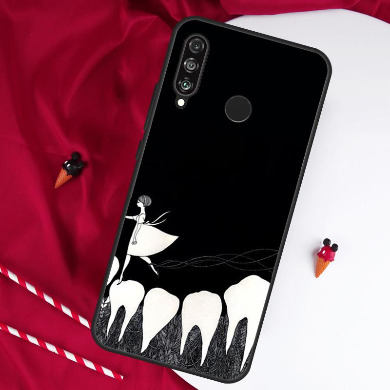 Dentist Tooth For Huawei Nova 7i 8i 11i 12i 12s 10 9 SE Y90 Y60 Y70 Y72 Y61 Y91 P60 Pro P30 P40 Lite Case