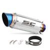 Motorcycle Exhaust Muffler Pipe Stainless Steel Tail Pipe Replacement Compatible For R3 R1 ATV Dirt Bike Street Bike