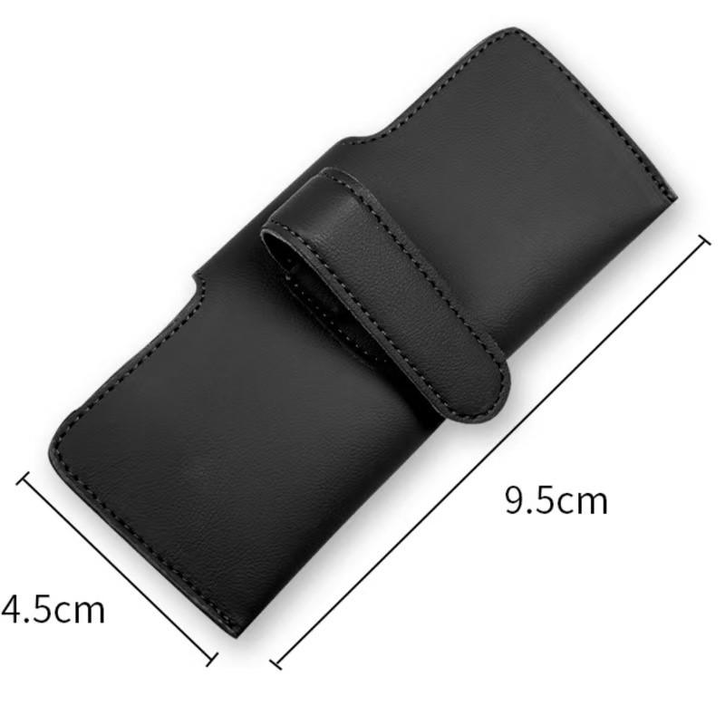 1pcs Car Magnetic Eyewear Box Scratchproof PU Leather Clip For Mercedes Benz AMG W211 W203 W204 C260 E300L A200L GLA/S/E AX1