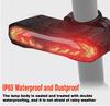 Bicycle Smart Brake Taillight USB Charging Alarm Outdoor Night Riding Mountain Bike Steering LED Taillight Waterproof Safty