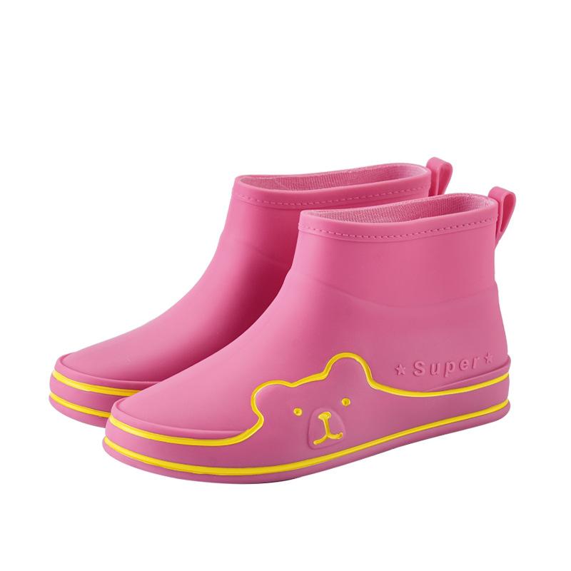 Новая дождевая обувь женская модная водная обувь нескользящая верхняя одежда милые водонепроницаемые ботинки универсальные мультяшные резиновые сапоги студенческая уличная обувь
