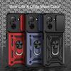 KEYSION Shockproof Case for Redmi A5 4G Silicone+PC Slide Camera Lens Protection Ring Stand Phone Back Cover for Xiaomi POCO C71