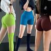 Спортивные шорты Peach Hip Lifting, женские, с высокой талией и утягивающие, для похудения, для бега, для быстрой сушки бедер, обтягивающие брюки с тремя точками
