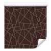 Burgundy Geometric Pattern Wallpaper for Living Room and Bedroom 50x1000