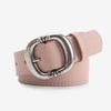 Leather Pattern Leopard Belt With Electroplated Buckle For Women Casual