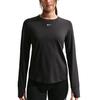 Женская дышащая футболка с длинным рукавом Nike Dri-Fit One Classic, легкая, отводящая влагу, свободная, быстросохнущая, топ FN2802-013