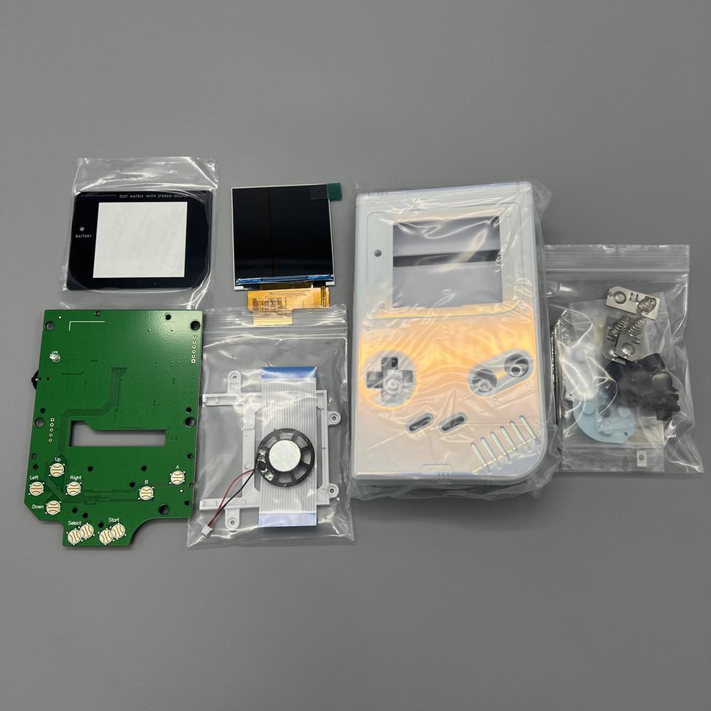 2,6-дюймовый ЖК-экран DMG GB с высокой яркостью и новый корпус для Gameboy GB, GB IPS ЖК-экран. Простая установка, Plug and Play