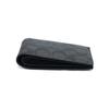 COACH Canvas Card Holder Wallet Mens Black Antique Nickel