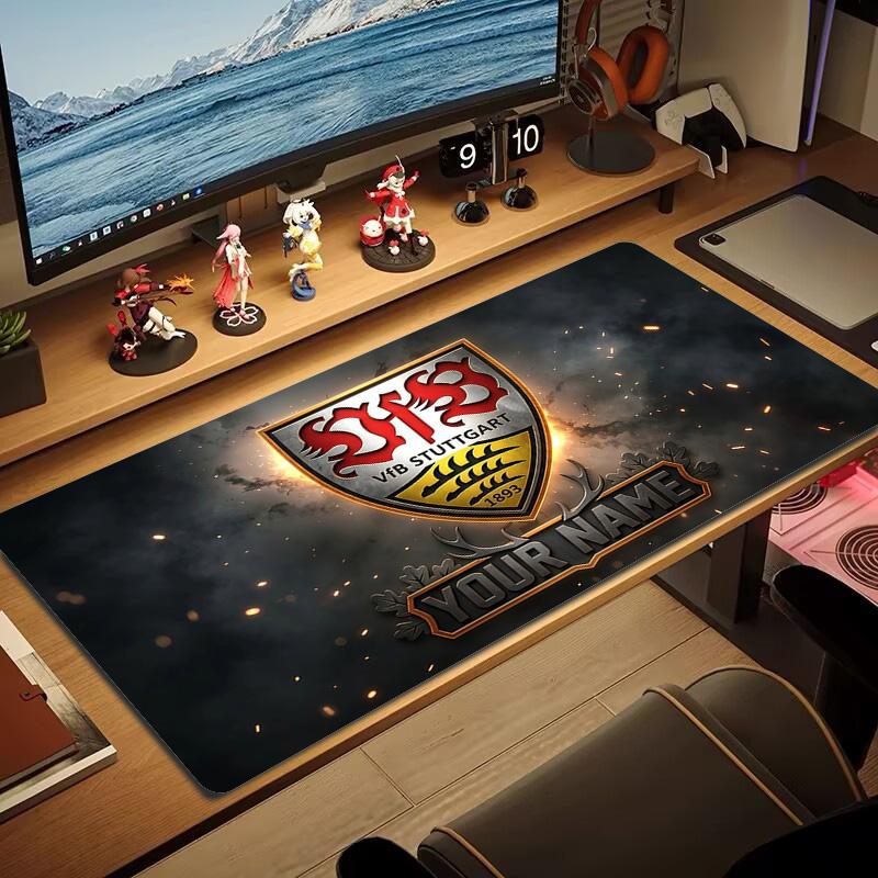 VfB Stuttgart Print  Cushion Non-slip Laptop Tablet Big Mousepad XXL Mat Mini PC Playmat With Lock edge