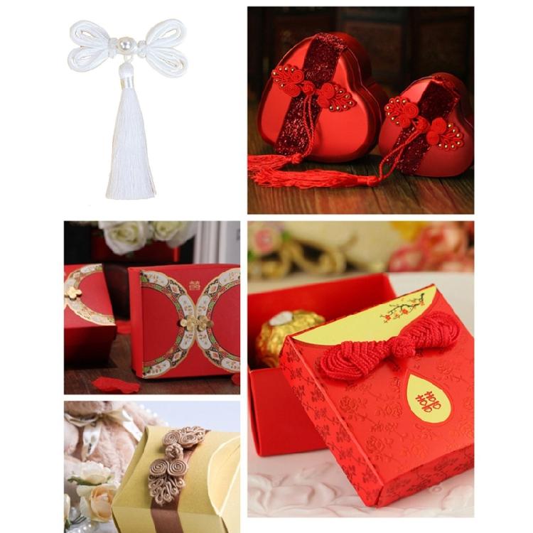 Chinese Tang Suit Fringe Cheongsam Buttons Knot Fastener Closures DIY Buckle