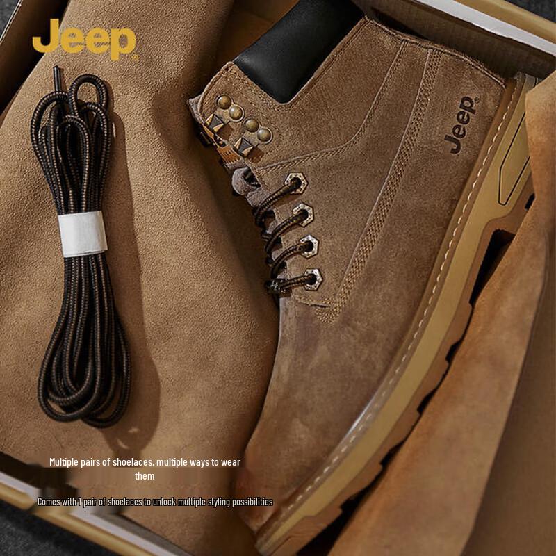 Jeep Мужские высокие рабочие ботинки Мартин
