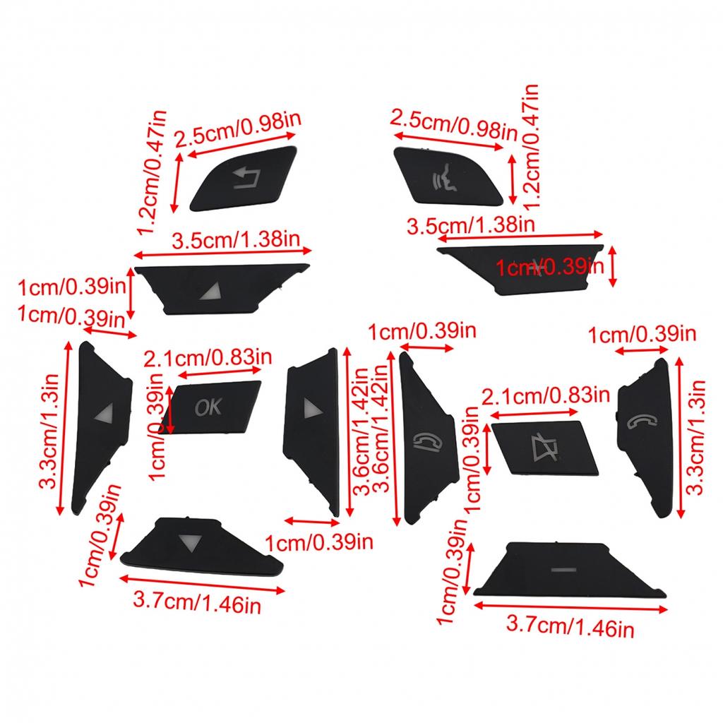 12x кнопок переключателя на рулевом колесе для Mercedes EC для G-класса C200 для E250 E350