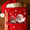 Santa Claus Glass Sticker 20x30cm Cartoon Cat Static Cling Removable Christmas Window Stickers