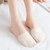 Pure Cotton Invisible Half Sock Silicone Anti-slip Front Half Foot Socks Cute Female Socks