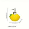 1 шт. керамический флакон для лосьона в форме лимона 300 мл. Шампунь и моющее средство. Идеально подходит для использования в ванной и на кухне. Декор для ванной комнаты