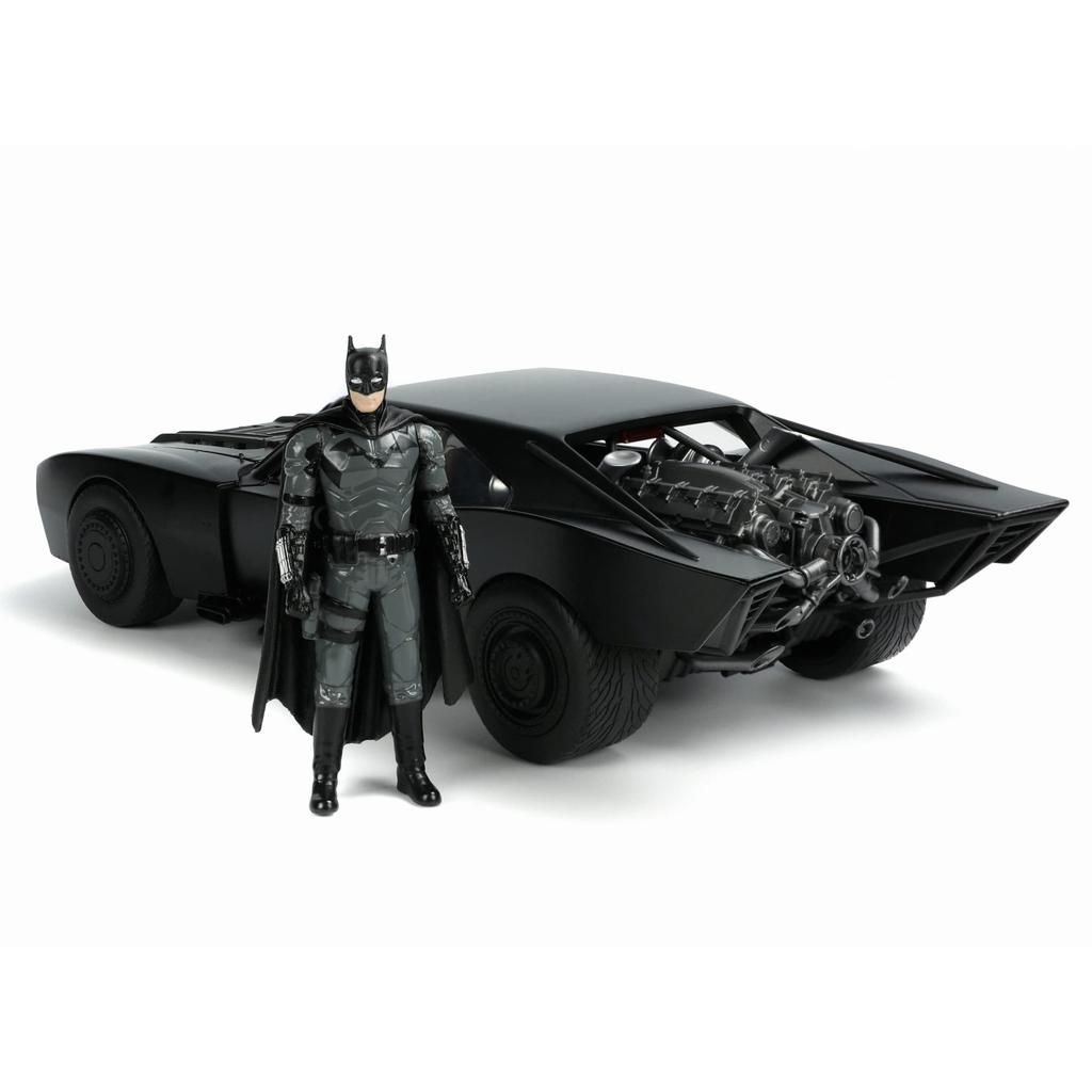 DC Comics The Batman JADA TOYS 2022 Metals Scale Diecast Vehicle Batmobile with Light Up THE BATMAN JADA TOYS 2022 METALS Scale DIE CAST VEHICLE