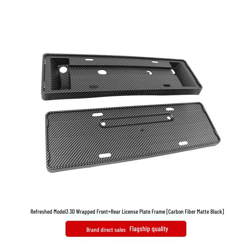 Tesla Model 3/Y License Plate Frame - New Version, Full Protection Holder