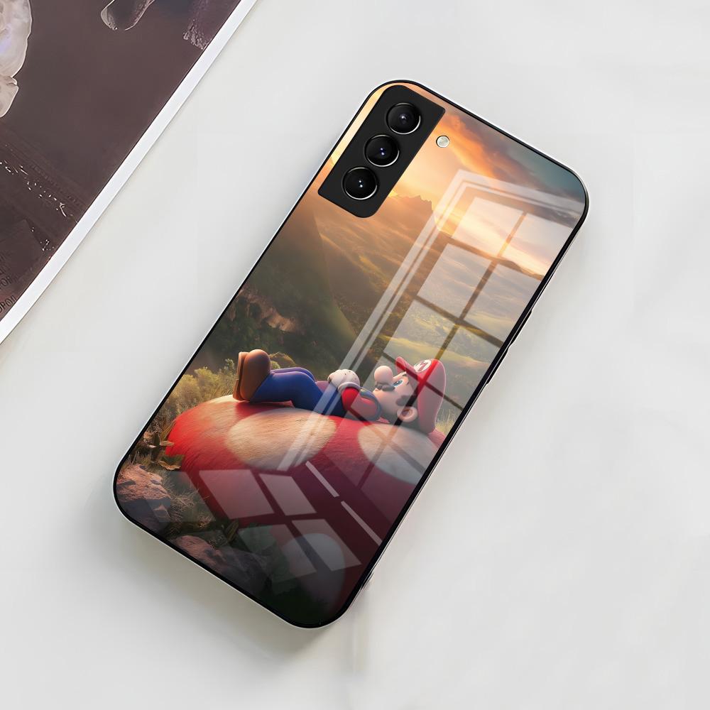 S-Super M-Mario Phone Case For Samsung A56 A36 A26 A16 A15 A25 A35 A55 A14 A34 A24 A54 Glass Case