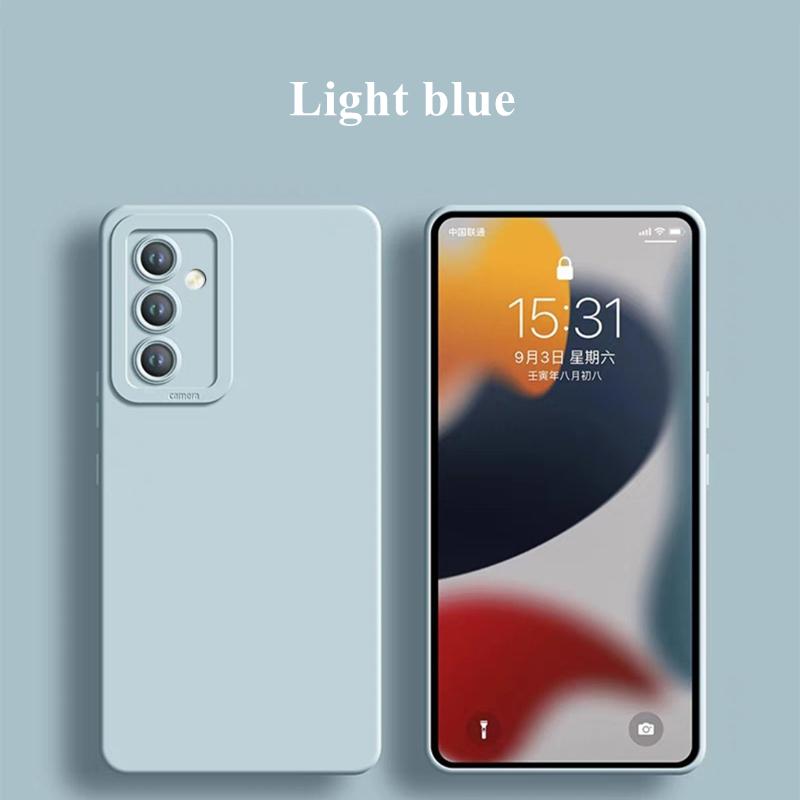 Для Samsung Galaxy A55 5G чехол Samsung Galaxy A55 Funda Camera Protector жидкий силиконовый чехол-накладка цвета конфет Galaxy A55