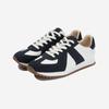 Custom Aid 4cm Cowhide Runner German Army Sneakers Haze Navy-CR0036NV