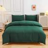Soft Brushed Microfiber 3-Piece Bedding Set Simple Japanese Style Dormitory Bed Cover Pillowcase All Season