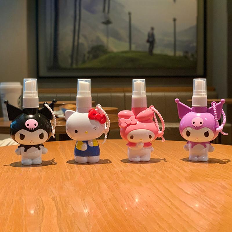 Sanrio Hello Kitty Портативная дорожная бутылка Бутылка для лосьона Бутылка для ванны Бутылка-спрей Бутылка-спрей для дезинфекции от комаров