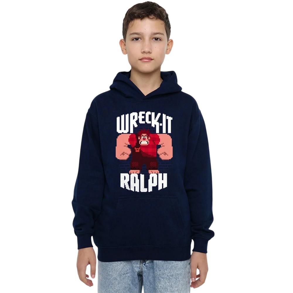 Wreck-It Ralph Childrens/Kids Pixel Artwork Hoodie