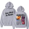 Настоящая толстовка Hasta La Muerte рэпера Anuel AA для мужчин и женщин, стильная толстовка и пальто с длинным рукавом для обоих полов