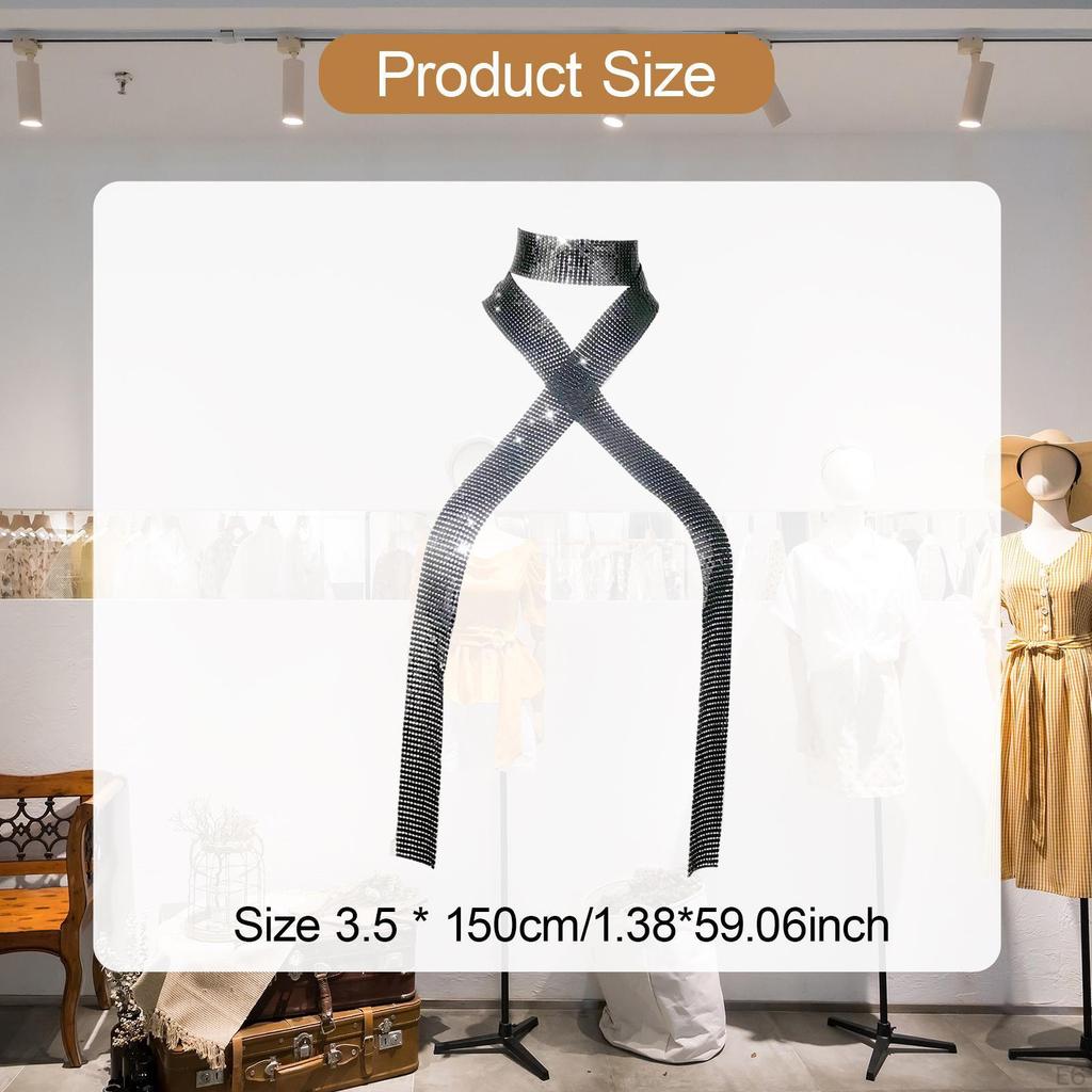 Металлические пайетки Галстук-шарф Вечерняя одежда для плавания Легкий