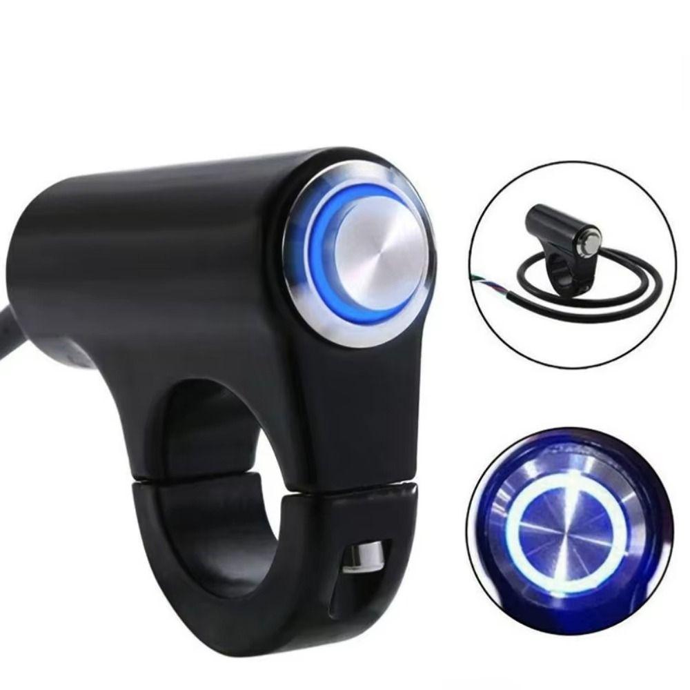 DC 12V Motorcycle Handlebar Switch ON/OFF Light Push Button Universal Applicationsories
