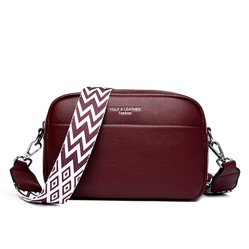 Сумка через плечо из искусственной кожи с принтом личи, женская летняя сумка с широким ремнем, женская сумка на одно плечо