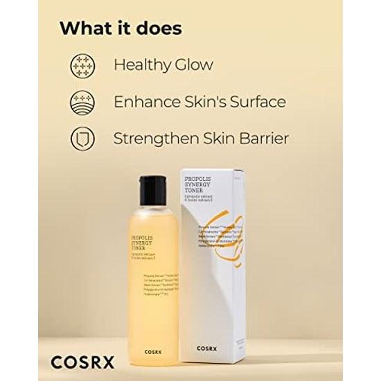 COSRX Тонер с прополисом Synergy 150 мл Увлажнение Питание Успокаивающее Сыворотка Чувствительная Кожа Низкое Раздражение Медовый Уход Сделано во Франции Влажный Блестящий Базовый