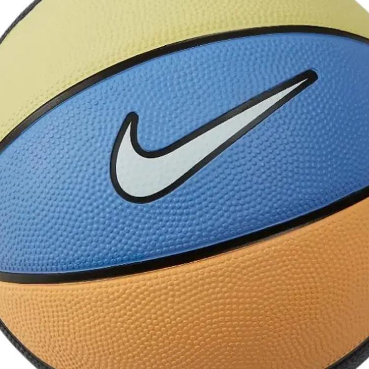 Nike Резиновый Баскетбольный Мяч Желтый Синий Черный Размер 3 Тренировочный Унисекс BB0634-437