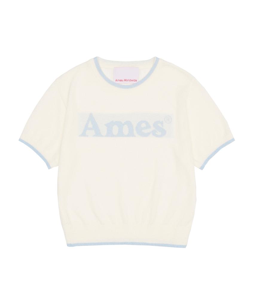 AMES-WORLDWIDE Basic Logo Knit Ivory