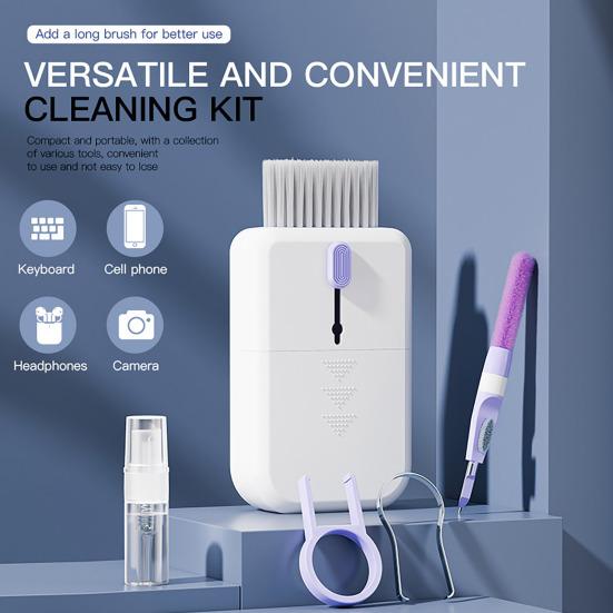 11 в 1 Набор для чистки клавиатуры Портативный набор для чистки ноутбука с щеткой
