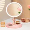 Светодиодное зеркало для макияжа с лампой настольного типа Интернет знаменитости заполняющее световое зеркало Ins Style Dormitory Desktop портативное туалетное зеркало
