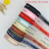 2.5cm Transparent Snow Yarn Ribbon with English and Korean Design for Cake Gift Box Bows