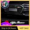 Car Stickers For Alfa Romeo 1Pcs Car Front Hood Grille Emblem Badge Decorative LED Light For Alfa Romeo Giulia Stelvio MiTo Giul